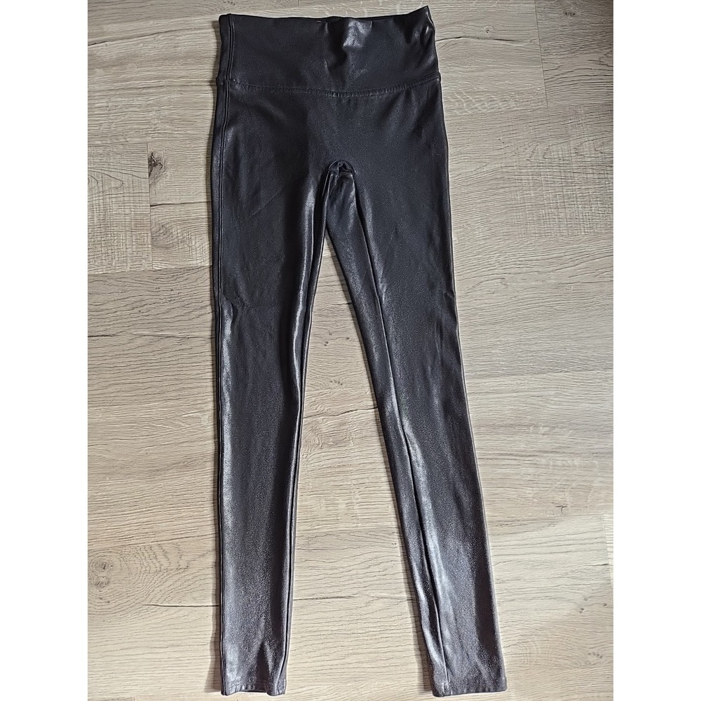 Spanx Faux Leather Leggings - 2437Q - Black - Petite‎ Small